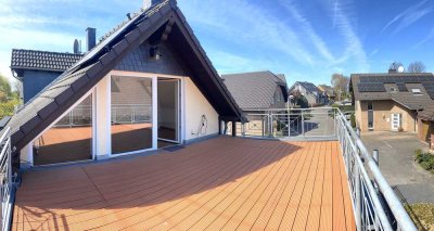 Großzügige 3-Zi-DG-Wohnung mit Terrasse in Pulheim Stommeln
