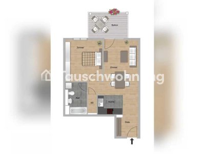Tauschwohnung: Neubauwohnung in Bockenheim zum Tausch für eine kleinere!