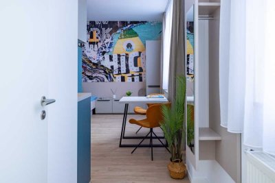 ** Universitäten und Hochschulen fußläufig erreichbar** 1-Zimmer-Neubauwohnung *Vollmöbliert*
