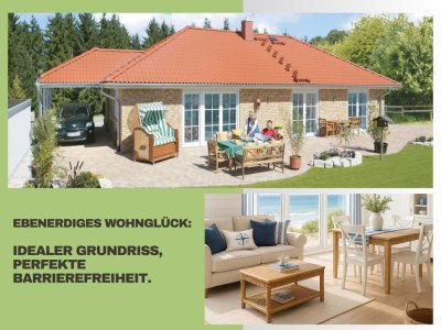 Ruhe und Sonne pur: Bungalow Schlüsselfertig und viel Privatsphäre.