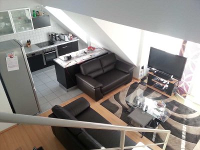 Neuwertige 2,5-Raum-Maisonette-Wohnung mit Balkon und Einbauküche in Herzogenrath