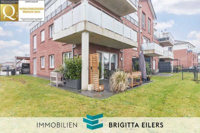 Komfortables Wohnen in Thedinghausen – 4-Zi.-EG-Wohnung mit Nolte-Küche, Garten & Stellplatz!
