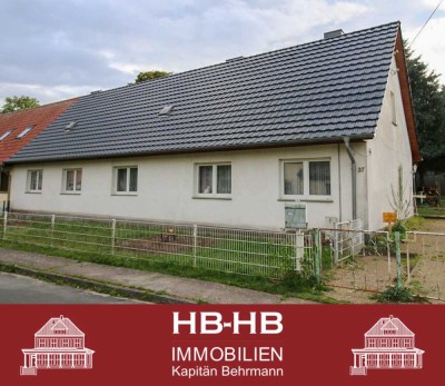 „Landliebe mit Potenzial – Doppelhaushälfte, Scheune - Keller & ausbaubarer Boden auf fast 5.000 m²“