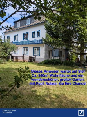 Ihre Chance - ein schönes  und großes Haus mit tollem Garten und Blick über die Felder! Preis VHB