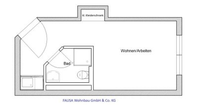 FÜR STUDENTEN/ Pendler: Apartment im EG, ab 01.02.2026