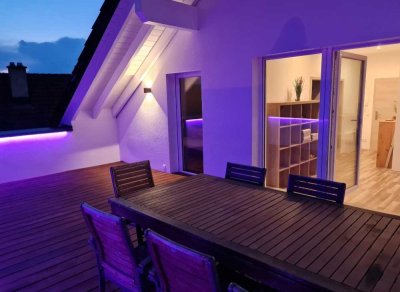 Gehobene 2-Zimmer-Penthouse-Wohnung Vollmöbliert in Tiefenbach/Östringen