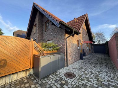 Exquisite Doppelhaushälfte mit nicht einsehbarem Garten