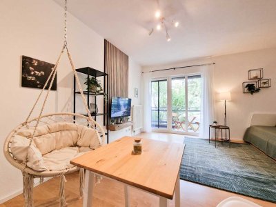 Vollmöbliertes Apartment in Darmstadt-Ost mit Balkon, Tiefgaragenstellplatz & Internet