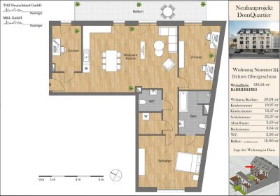 DomQuartier Aachen: Familientraum mit viel Platz und großem Balkon