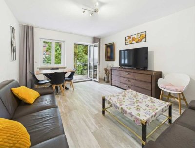 Hochwertig möblierte 3-Zimmer-Wohnung in Augsburg Innenstadt mit großem Balkon und Wasserblick