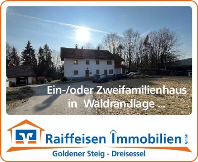 Großzügiges Wohnhaus/ZFH in ruhiger Lage mit großem Grundstück in Riedlhütte