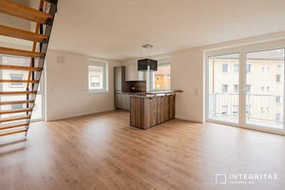 Sanierte Maisonette-Wohnung mit Balkon