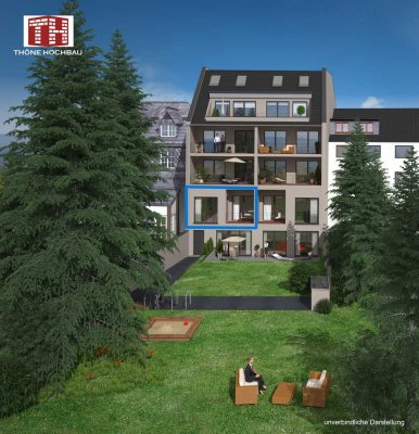 Erstbezug: Moderne 2-Zimmer-Wohnung mit Loggia in zentraler Lage von Siegburg