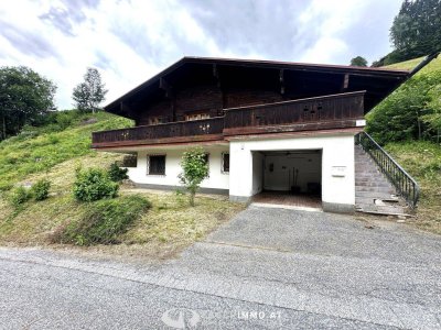 5752 Viehhofen: die GELEGENHEIT! uriges Landhaus mit viel Potential und Zweitwohnsitzwidmung, 910m² Grundstück !! Weitblick, Garage, Terrasse,