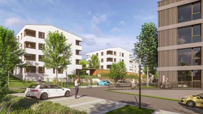 Hell und freundlich! Großzügige Neubau-Eigentumswohnung mit 3,5-Zimmern und Sonnenbalkon