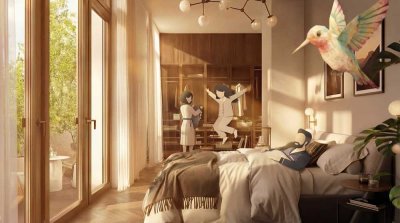 3-Zimmer-Penthouse | 93 m² | Umlaufende Terrasse | Kamin