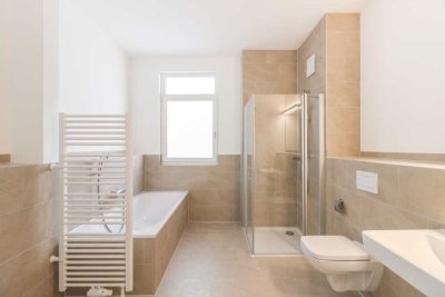 Moderne Wohlfühloase mit sonnigem Balkon, offener Küche & elegantem Tageslichtbad in zentraler Lage