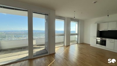 # SQ - MODERNE 3 ZIMMER IN EINEM HOCHHAUS - NEUBAUWOHNUNG MIT BALKON MIT TRAUMHAFTEN AUSBLICK - NÄHE KURPARK OBERLAA - 31. ETAGE