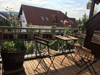 Schöne, helle und renovierte 3-Zimmer-Maisonette-Wohnung mit Loggia und EBK in Metzingen