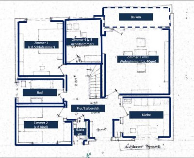 Exklusive 4,5-Zimmer-Wohnung mit gehobener Innenausstattung mit Balkon in Kreuztal-Ferndorf