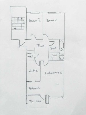 Helle 3-Raum-Wohnung in ruhiger Lage mit Balkon und EBK
