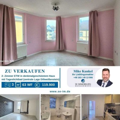 ***2 Zimmer ETW  Denkmalschutz zentral in Dillweißenstein***
