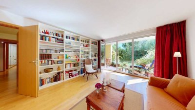 Helle Drei-Zimmer-Gartenwohnung in familienfreundlichem Ensemble in Westend-Nord