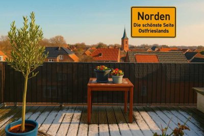 Einzigartige Dachgeschosswohnung mit unglaublich viel Charme im Herzen der Norder Innenstadt!