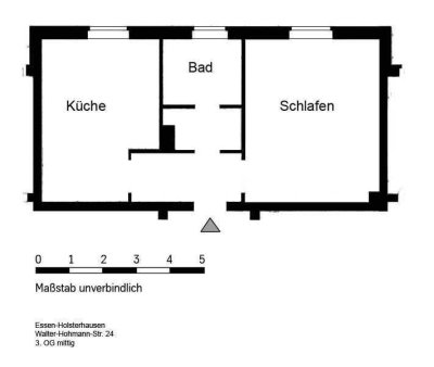 Frisch sanierte 1 Zimmer Wohnung mit großer Wohnküche im Südviertel