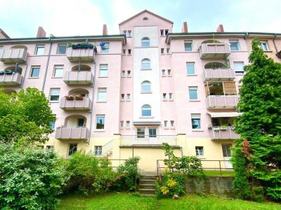 Sanierte 4 Zimmer Altbau-Wohnung in Ludwigshafen Süd, Balkon, großer Garten