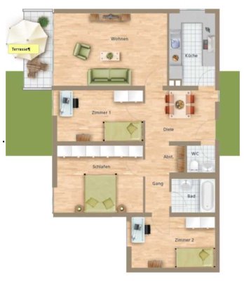4-Zimmer-Wohnung in München Fürstenried