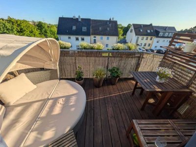 Dachgeschoss-Wohnung in Leverkusen-Rheindorf: 3 Zimmer, Balkon
