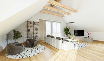 Lichtdurchflutetes Zuhause im Dachgeschoss