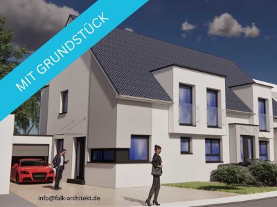 Eckhaus, Effizienzklasse A+, KfW 40 mit Photovoltaikanlage, Fußbodenheizung und Grundstück !