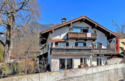 Reine Kapitalanlage: Obergeschosswohnung in charmanten 3-Parteienhaus in Garmisch-Partenkirchen