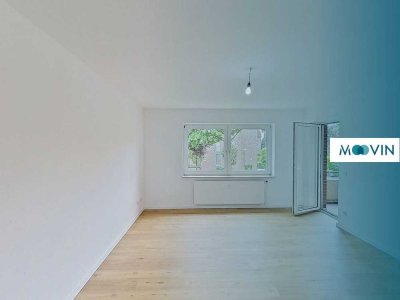 Vollständig renovierte 3-Zimmer-Wohnung mit Balkon und EBK
