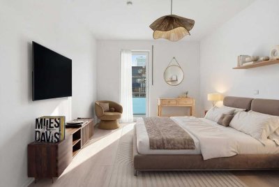 Schwabing! Bj. 2006 - renoviert & bezugsfrei: 2-Zimmer-Wohnung in Top-Lage