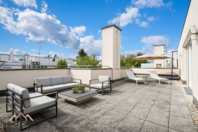 Stilvolle 118 m² Dachgeschoßwohnung mit 65 m² Panoramaterrasse in Graz-St. Peter!