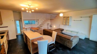 Moderne Maisonette + Dachgarten + Garage + Möbliert = Provisionsfrei !