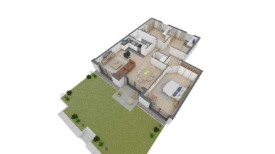 Attraktive 4,5 Zimmer-Wohnung im EG mit eigenem Garten