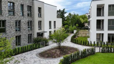 Modern, hell & außergewöhnlich: 3 Zi. Wohnkunst mit geschwungenen Formen-geräumiger Wohnraum-2 Bäder