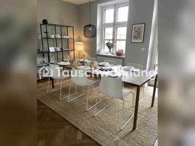 Tauschwohnung: Altbaujuwel mit Isarblick, Fischgrätparkett, Balkon ins Grün