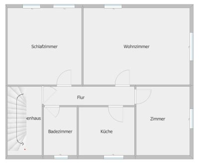 Vermiete 3-Zimmer-Wohnung in einem Reiheneckhauses (OG) in Celle, Heese