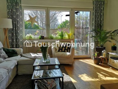 Tauschwohnung: Terrassenwohnung 5min zum Rhein und Parkplätze