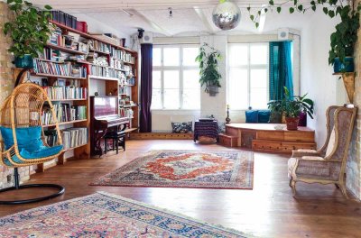 Stilvolle, vollst. renovierte 3-Raum-Loft-Wohnung mit lux. Innenausstattung