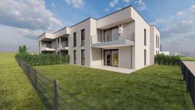 MODERNE NEUBAUWOHNUNG MIT LOGGIA UND EIGENGARTEN