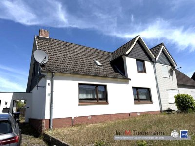 Lübeck Schlutup: Familiendoppelhaushälfte mit 5 Zimmern, 100 m² Wohn-Nutzfläche auf 621 m² Eigenland