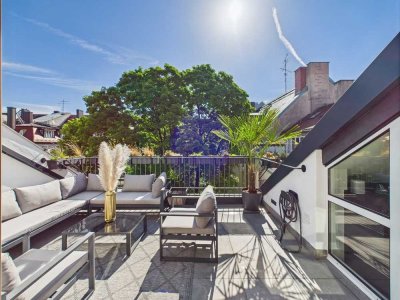 Wohntraum zwischen Haidhausen & Bogenhausen: voll möblierte 4 Zi. Maisonettewohnung mit Dachterrasse