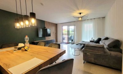 Rarität! Geräumige Maisonettewohnung mit Fußbodenheizung, gr. Terrasse und eigenen großen Garten!