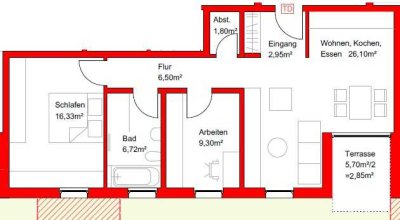 Neubau: 3-Zimmer-Wohnung im Erdgeschoss mit Süd-West-Terrasse und kleinem Garten! +KFW 40 Standard+